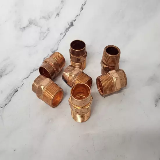 3/4" Copper Pipe Male Adapter Fittings