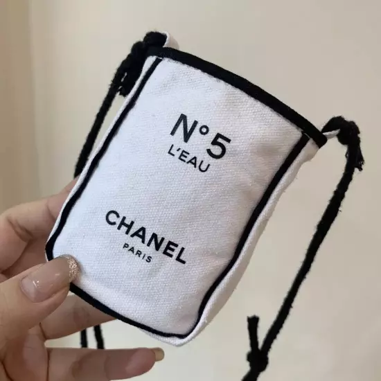 Chanel Belle No. 5 L 'eau Canvas Mini bag is available with a white canvas bag