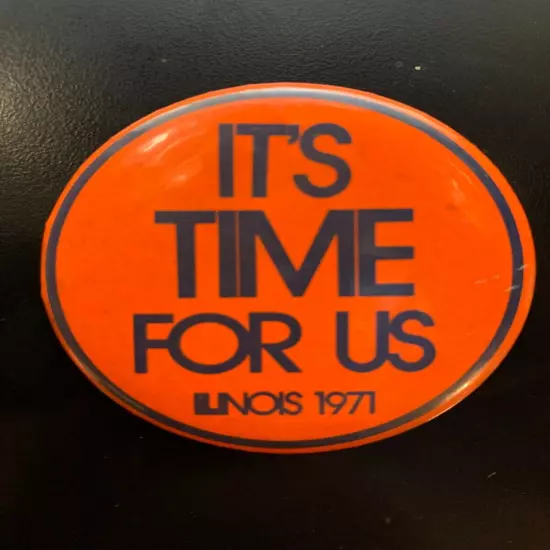 1971 Illinois Illini Homecoming Button Pin