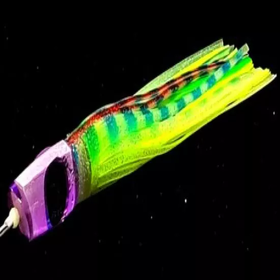 FISHING LURE BLACK PETE BILLMARK DESTROYER 9'' LUMO CLR-PURL HEAD TROLLING LURES