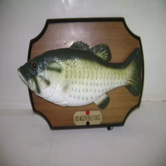 BIG MOUTH BILLY BASS SINGING LARGE MOUTH BASS 1999 GEMMY INDUSTRIES CORP