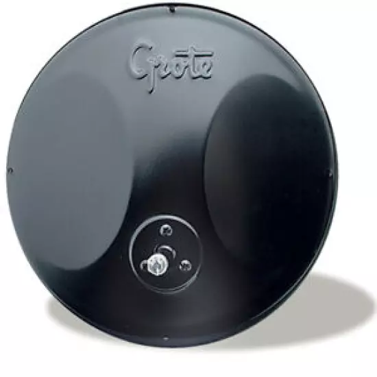 Grote 12172 Black 8" Round Convex Mirror with Offset Ball-Stud