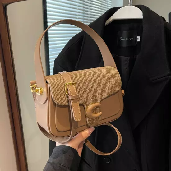 Handbag for Women's Autumn/winter Casual Saddle Bag, High-end Crossbody Bag