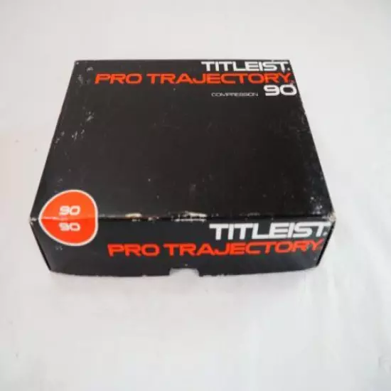 Vintage Titleist Pro Trajectory 90 Acushnet 1 Dozen Count Golf Balls Golfer NOS