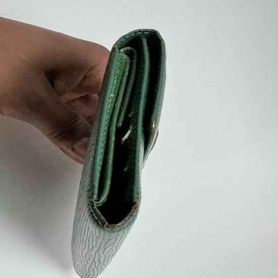 Louis Vuitton LV Epi Leather Long Wallet Green