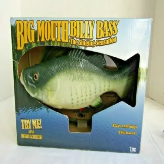 2018 NIB Gemmy Big Mouth Billy Bass Singing Fish I Will Survive #445077