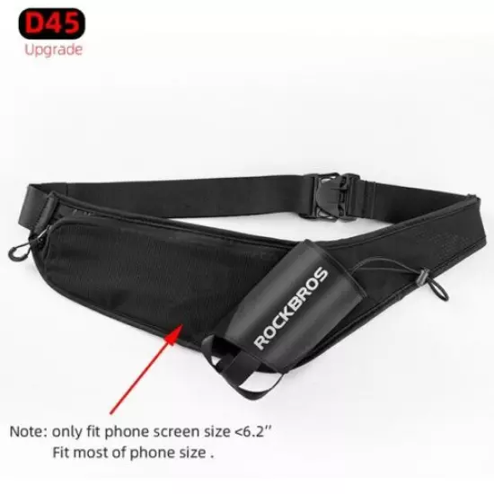 RockBros Water Bottle Bag Cycling Running Hiking Kettle Mobile Phone Bag Pocket