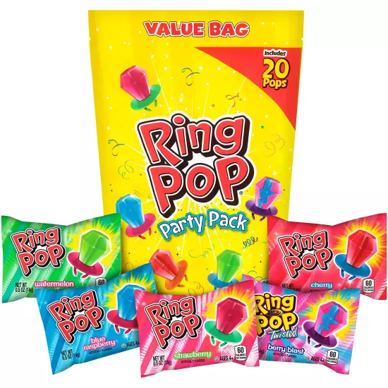 Candy Lollipops - Individually Wrapped Bulk Lollipop Variety Party Pack – 20 Cou