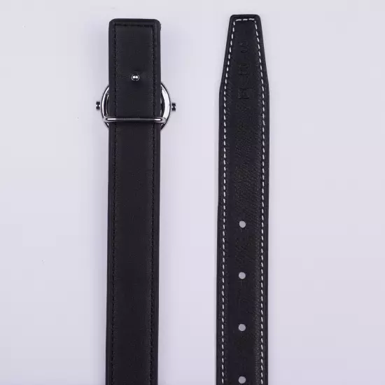 24mm H Belt Full Grain Cow Leather Replacement Belt Without Buckle