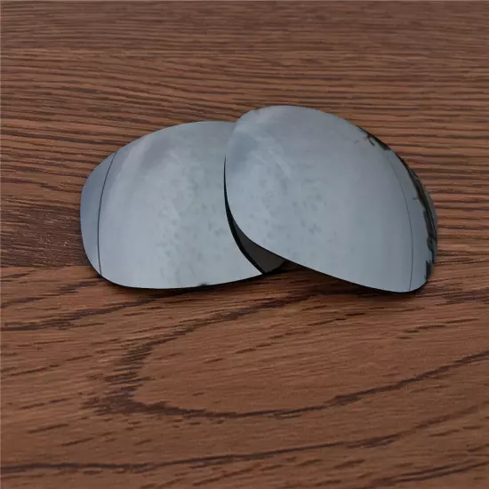 Silver Titanium polarized Replacement Lenses for Oakley Split Jacket