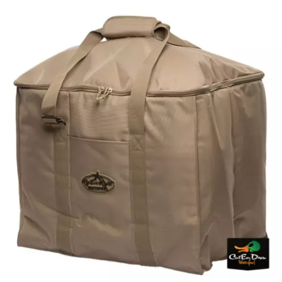 RIG'EM RIGHT WATERFOWL DELUXE 6 SLOT FULL BODY HONKER GOOSE DECOY BAG KHAKI