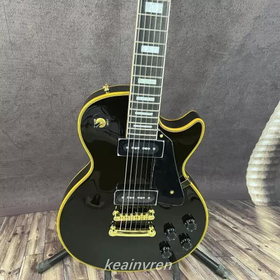 Custom Les Paul Electric Guitar Vintage 1956 Black Beauty P90 pickup 6 strings