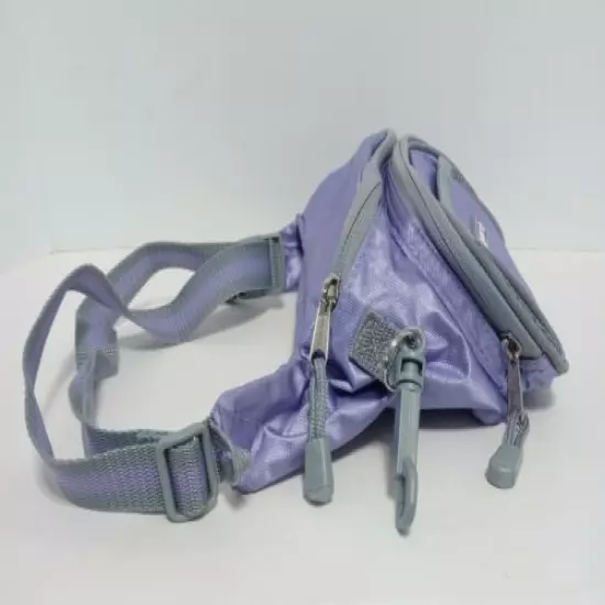 Lavender Eastsport Fanny Pack Waist Hip Bag Metallic Purple Hiking Travel NWOT