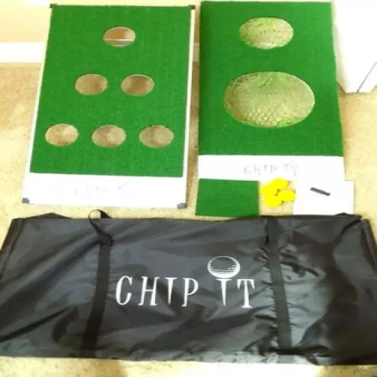 Chip It Golf Portable Game Like Pong & Cornhole by Athlen Outdoors Complete