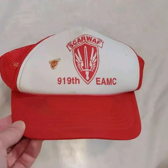 Scarwaf 919 EAMC Red and White Hat YoungAn Hat Co. Ltd.