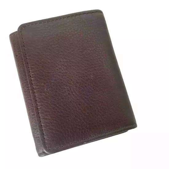 Brighton Men’s WALLET BILLFOLD BROWN Trifold Slim Credit Card Money Cash NEW