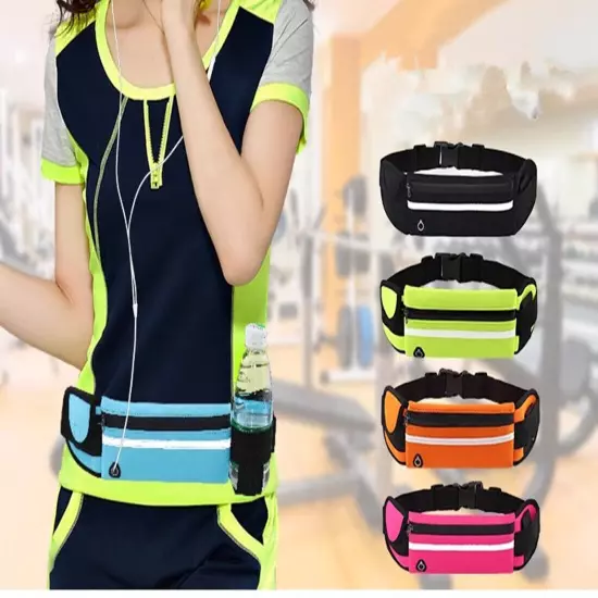 Running Belt Unisex Sport Jogging Keys Mobile Money Bum Bag Waist Travel Pouch