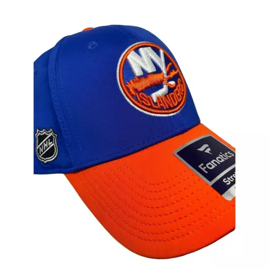 New York Islanders Stretch Fitted Hat SZ S/M Embroidered NY Logo Ballcap NHL NWT