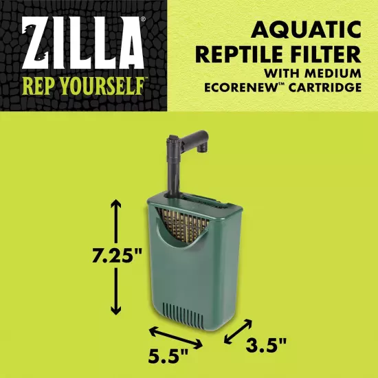 Aquatic Reptile Internal Filter with SmartClean Technology, for Turtles and A...