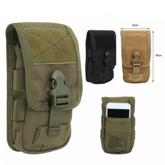 Tactical Molle Military Shoulder Bag Handbag Chest Bag + Phone Pouch + Carabiner