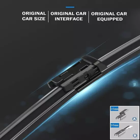 2 Factory Wiper Blades Replacement for Silverado Sierra 04/03/2014-2018 Original