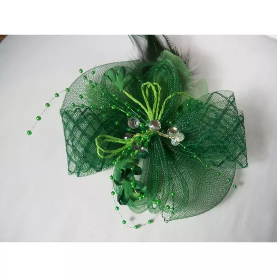 Green fascinator hat headpiece Kentucky derby fascinator hat, green fascinator