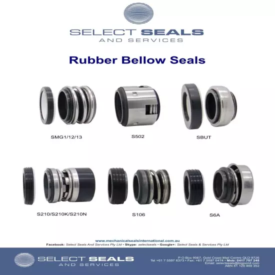 WATERCO Pump Mechanical Seals Pack 10 x seals