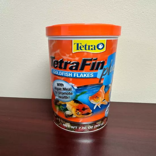 TetraFin Goldfish Flakes Plus 7.06 oz -opened not used