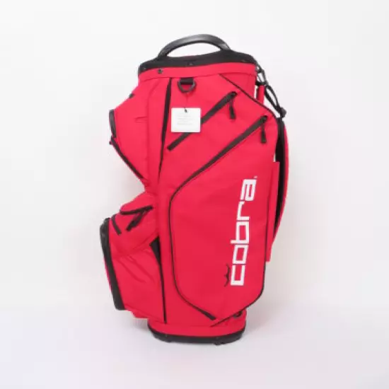 Mint! Cobra UltraLite Pro 14-Way Cart Golf Bag w/Rainhood Red 309856