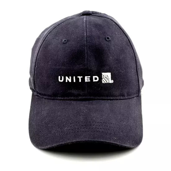 Adult UNITED Airlines CAP Black - Size M - Adjustable