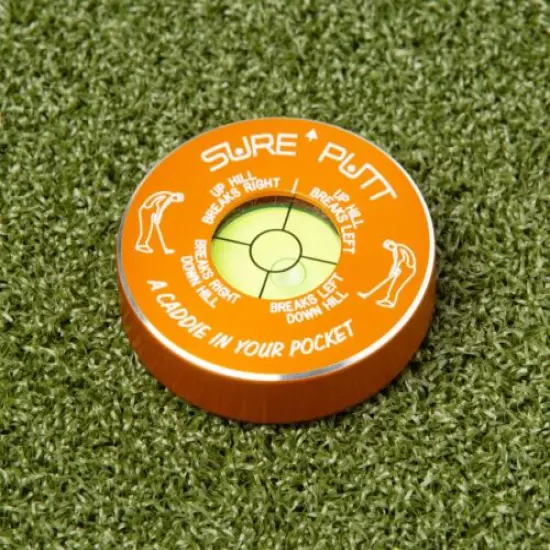 Sure Putt Pro Golf Putting Aid - Orange - Learn to Read Greens & Lower Scores!