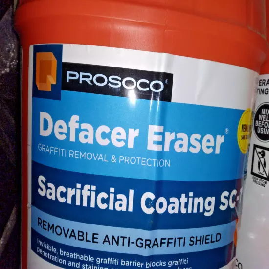 Prosoco Sacrificial Coating SC-1, Removable Anti-Graffiti Shield, 5 Gallons