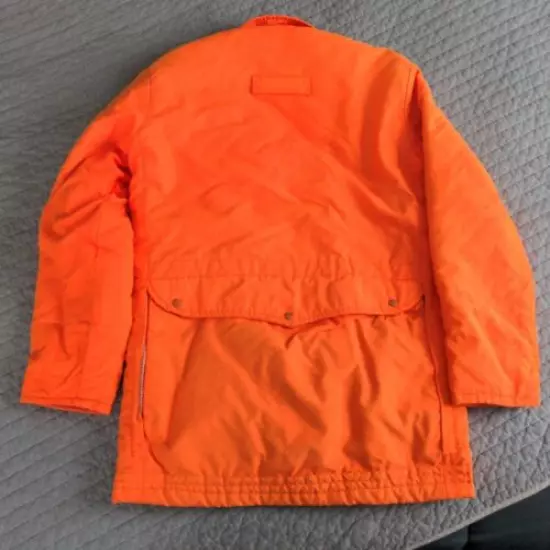 VTG The Hunters Friend Hunting Jacket Blaze Orange Size Small S Patches