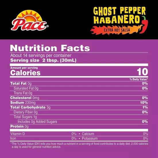 Pace Extra Hot Ghost Pepper & Habanero Salsa, 16oz