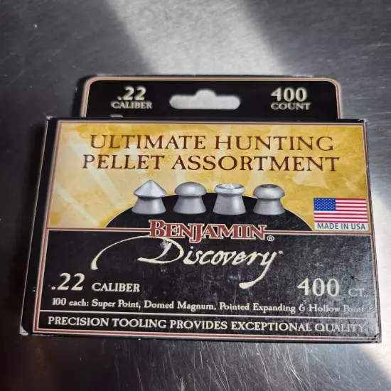 Benjamin 22BHPA Ultimate Hunting Pellet Assortment precision .22 Caliber 100x4