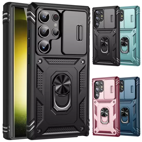 For Samsung Galaxy S23/S23+/S23 Ultra/FE 5G Case Ring Kickstand Shockproof Cover