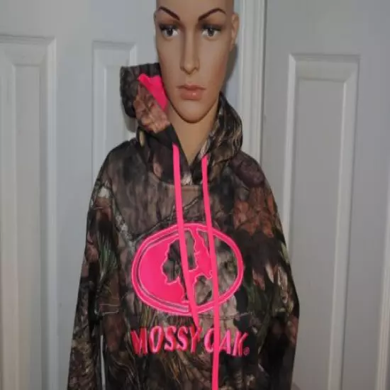 Mossy Oak Brand Ladies Size Small CH (4-6) Camouflage Hooded Pullover