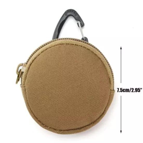 Tactical EDC Pouch Mini Coin Purse Key Earphone USB Storage Pouch Waist Belt Bag