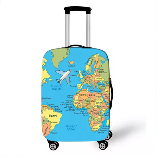 Elastic Printed Airplane Luggage Suitcase Cover Protector Anti Scratch Bags