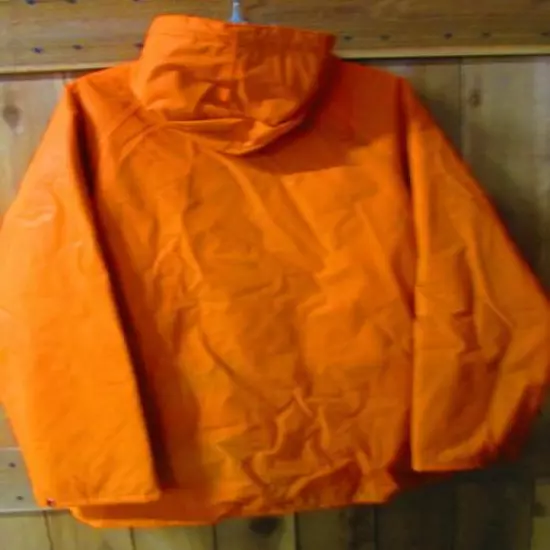 Men's Ozark Trail Safety Orange Hooded Hunting Waterproof Jacket Size M 