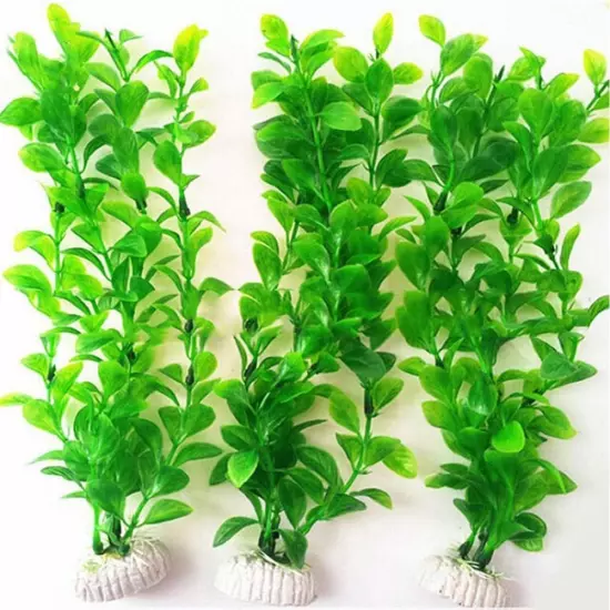 Artificial Fish Tank Water Plastic Aquarium Plants Ornament Decoratio