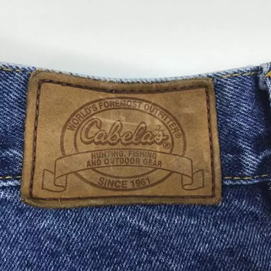 Cabela's Hunting Brush Pants Jeans Outdoor Camping Gear Mens 36 Short Act. 34x29