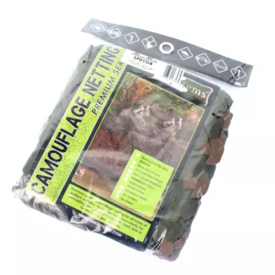 Woodland Camouflage Nylon Rip-stop Netting 1.4m x 3m - Outdoor Hiding Camping