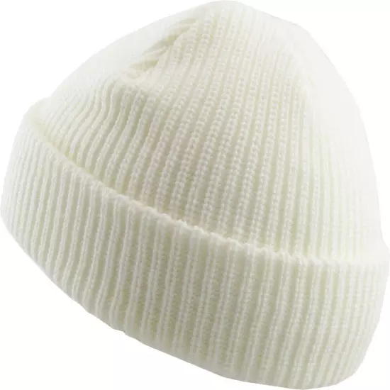 Warm Winter Knit Cuff Beanie Cap Fisherman Watch Cap Daily Ski Hat Skully