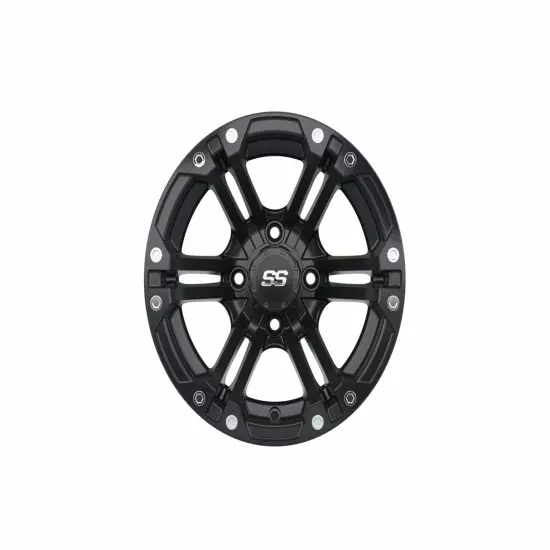 Set of 4 GTW 12" Specter Matte Black Wheels on 23" Predator All Terrain Tires