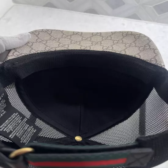 Gucci Kingsnake GG Supreme Monogram Trucker Hat