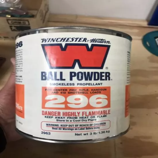 Vintage 296 Shot Shell Powder Can Rare and getting hard to find.