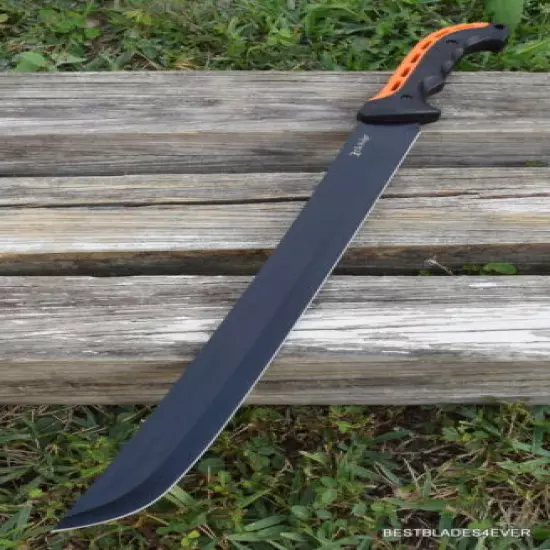 23.25" ELK RIDGE MACHETE HUNTING FIXED BLADE KNIFE WITH NYLON SHEATH 