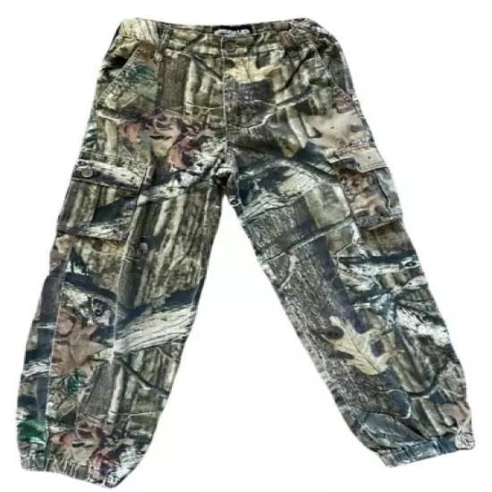 Mossy Oak Break Up Infinity Kids Camouflage Hunter Pants Elastic Waist Sz 10/12