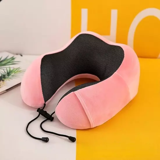 U Shaped Memory Foam Neck Pillows Soft Slow Rebound Space Travel Pillow Massage